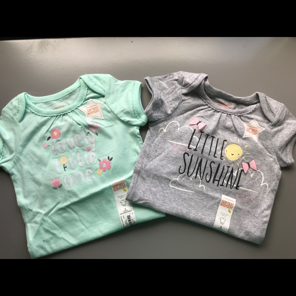 Two 3 month short sleeve onesies